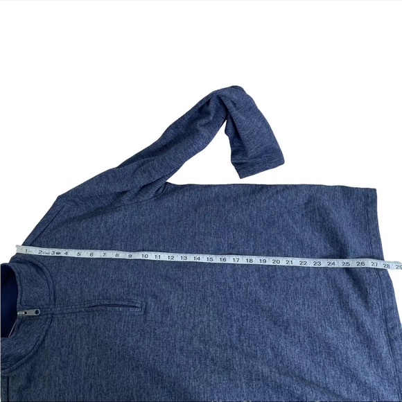 Mens Rorie Whelan Golf 1/4 Zip Pullover Sweatshirt Sweater Sz L Heather Blue - Picture 7 of 8